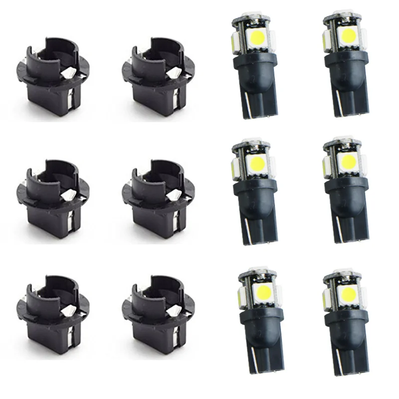 

YND T10S1 Bases and T10 Car Light Twist Lock Plug and Play Bulb Holder Sockets Fit Instrument Panel Lights for BMW 3-SERIES E36