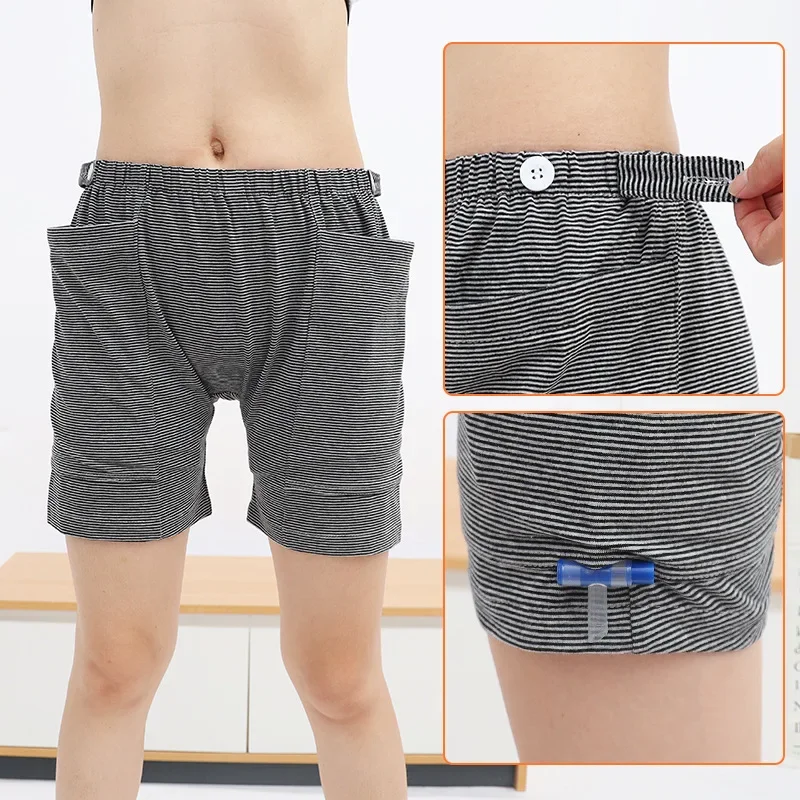 Detachable Urine Bag Underwear Double Pocket Large Capacity Elderly Portable Ostomy Underwear Bowel Kidney Belt Postoperative