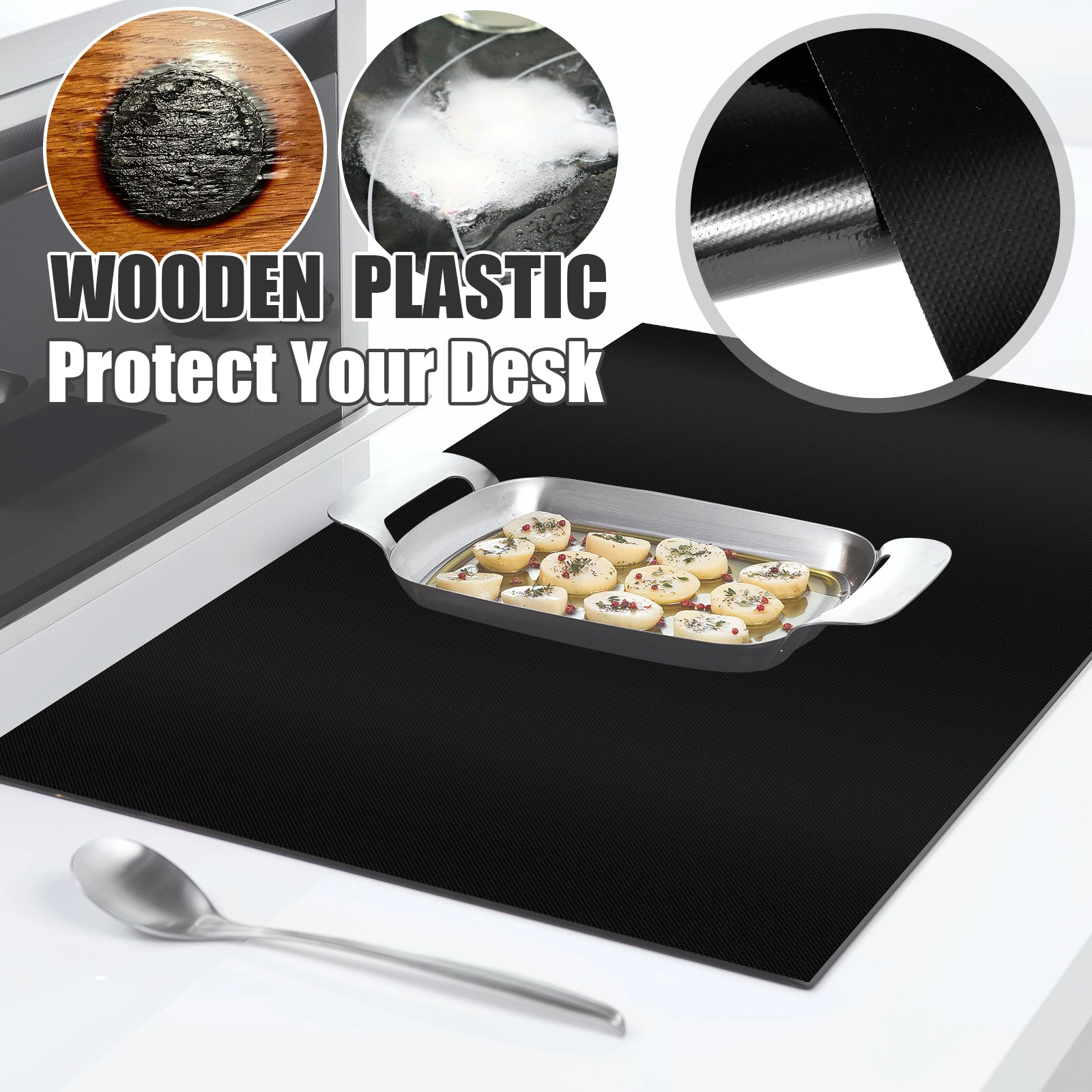 Induction Cooker Protector Mat Silicone Induction Cook Mat Non-Slip Baking Plate Protection Pad Multipurpose Kitchen Accessories induction cooker mat