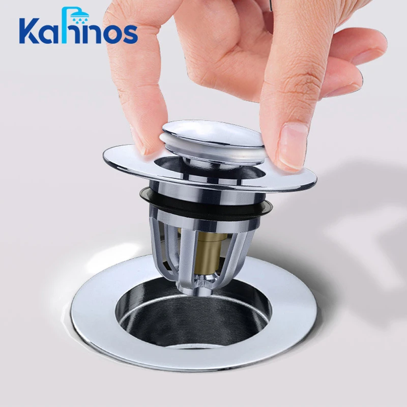 

1Pcs Universal Copper Basin Pop-up Drain Filter Hair Catcher Bath Stopper Shower Sink Strainer Plug Kitchen Bathroom Accessories