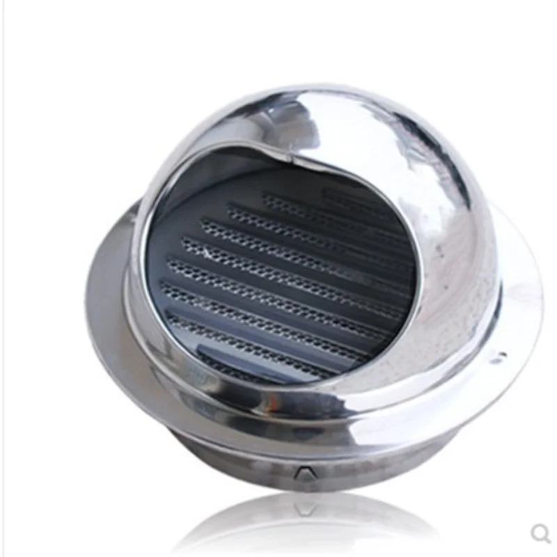 60 mm ~ 200 mm stainless steel exhaust hood Wall wall vent cap Air Vent Bull Nose Bathroom Extractor Outlet Grille Louvres air vent grille ventilation grille air vent cover
