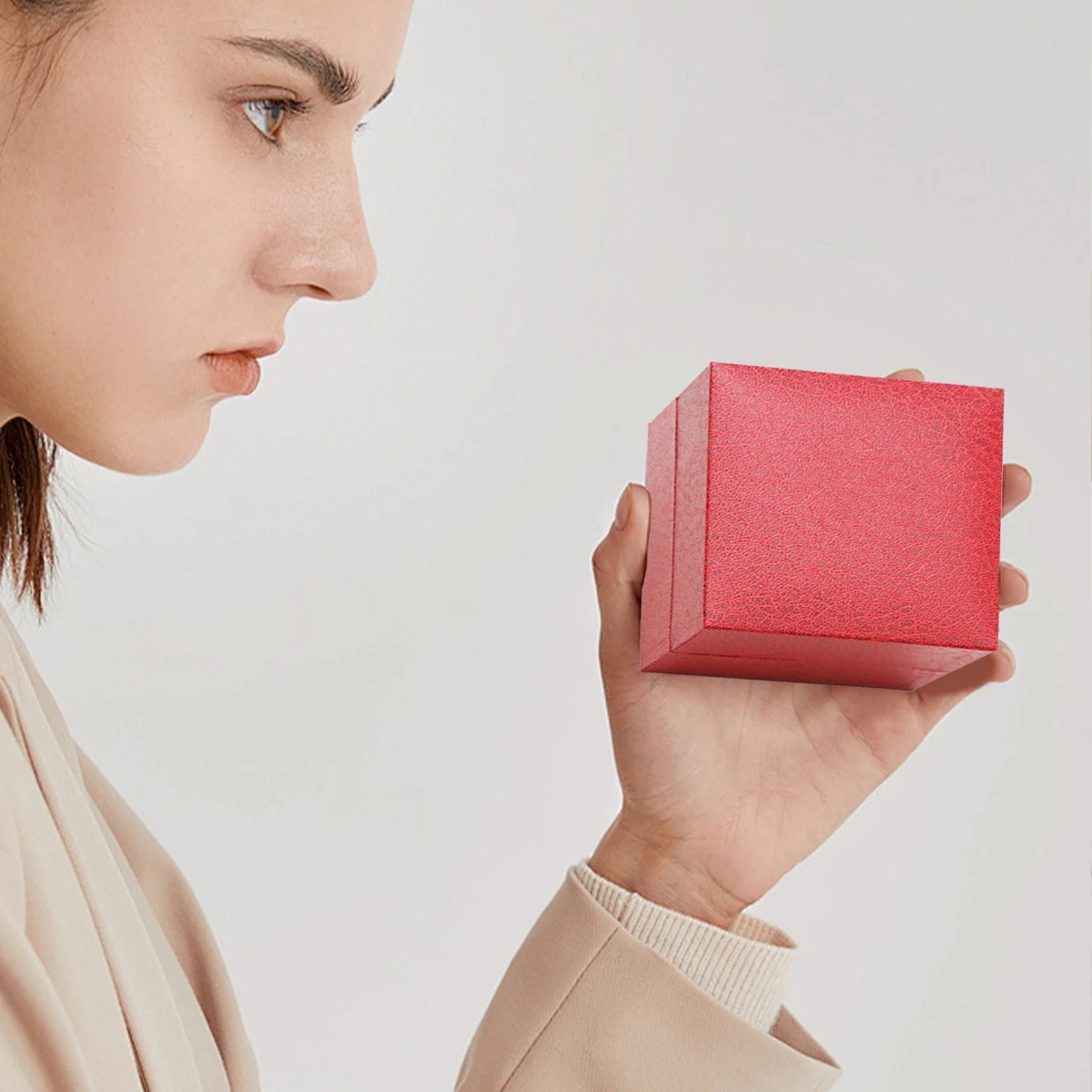 الليتشي نمط صندوق تخزين ساعات سوار المرأة مجوهرات...