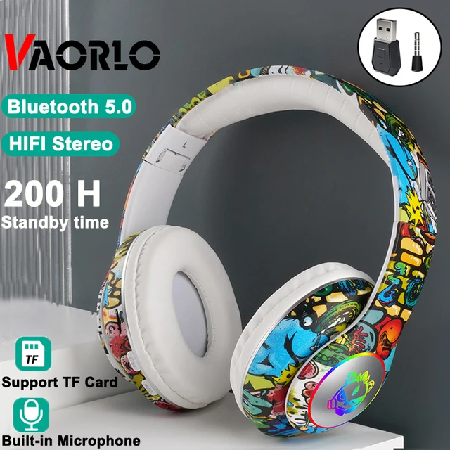 Audifonos Bluetooth 5.0 Unicornio Auriculares con Micrófono Regalo para  Niñas