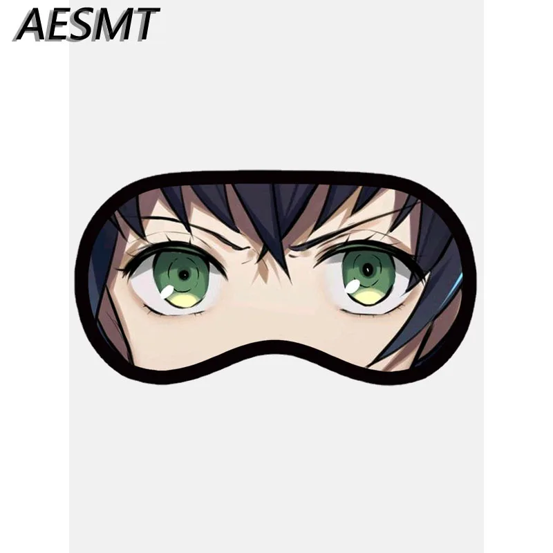 Anime Demon Slayer Eye Patch Kimetsu No Yaiba Kamado Tanjirou Cartoon Sleep Blindfold Shading Casual Eyes Mask Cosplay Props