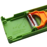Multi Potato Peeler สแตนเลสแบบพกพาเครื่องตัดผลไม้มัลติฟังก์ชั่ผัก Chopper เครื่องมือสําหรับ Home Kitchen 3