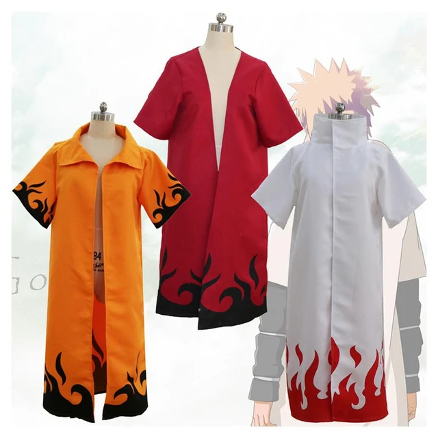 Compra online de Namikaze minato cosplay de trajes de desenhos animados 4th  hokage manto uzumaki capa dos desenhos animados cosplay traje roupa