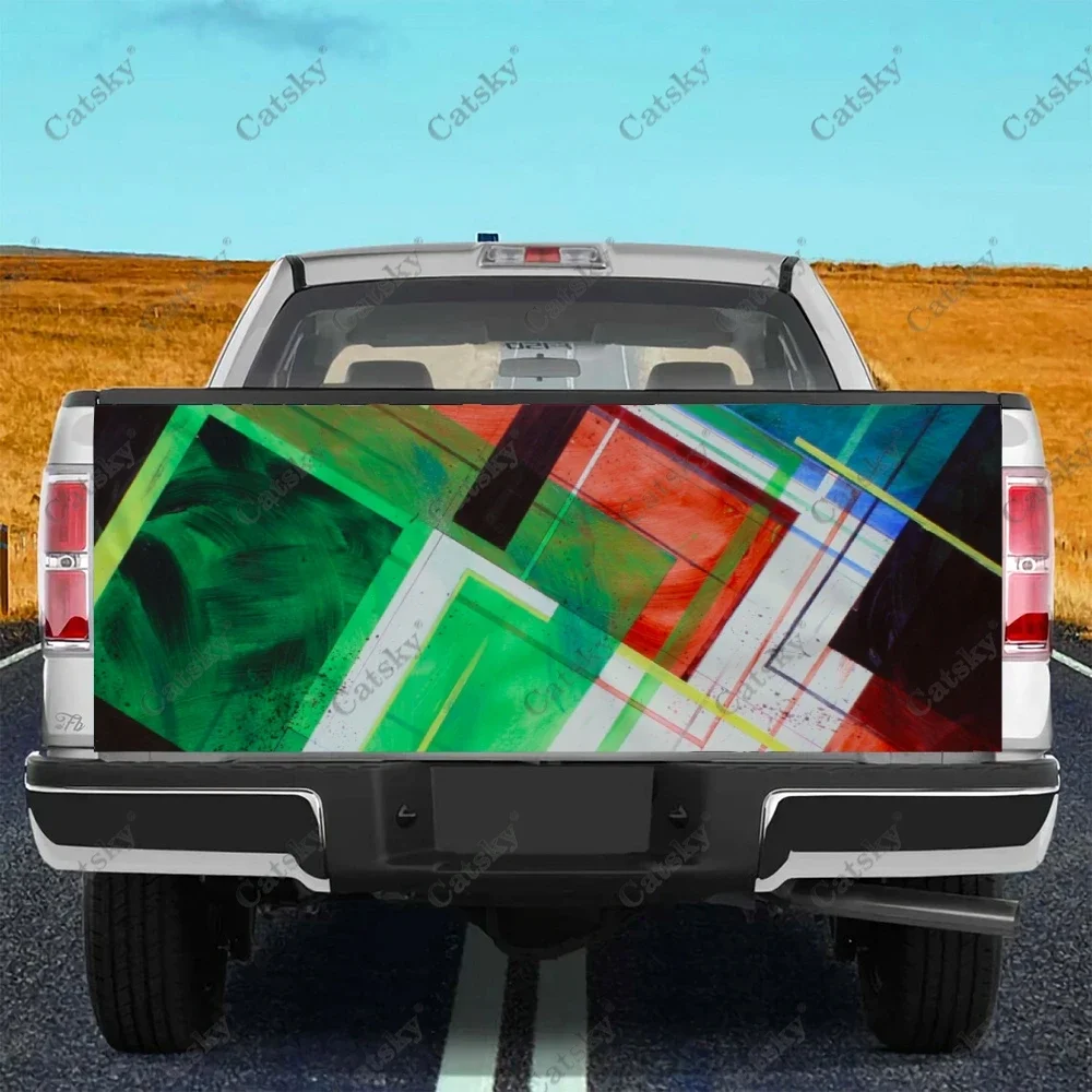 

Абстракционная цветная форма, наклейки на грузовик, задняя дверь, наклейка, наклейки на бампер, графика для автомобилей, грузовиков, внедорожников