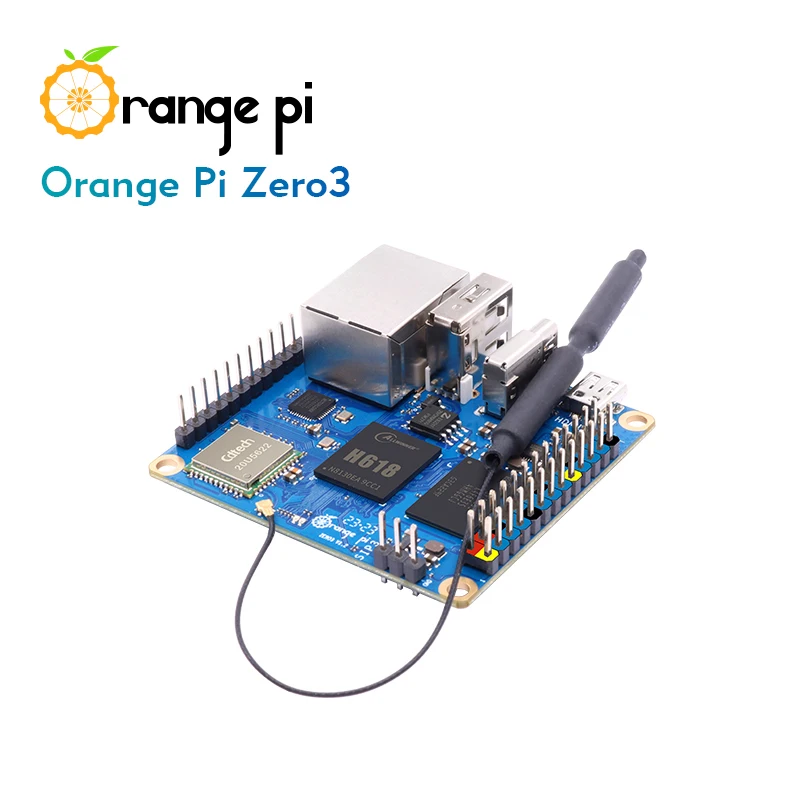 Single Board Computer Orange Pi Zero 3 4GB 5V3A Type-C Power Supply DDR4 Allwinner H618 WiFi+BT BLE Mini PC SBC