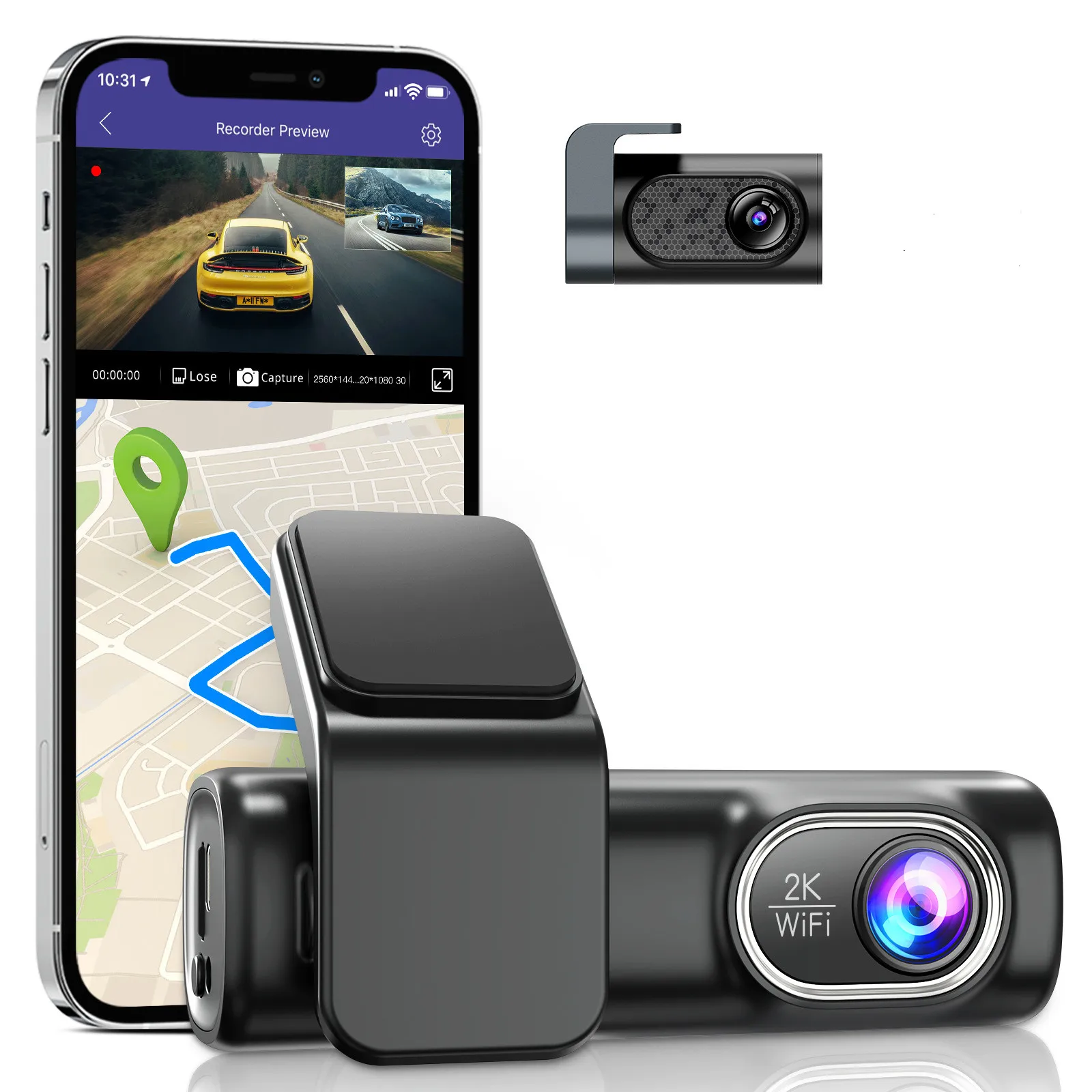 Dual Dash 2K Cam Front And Rear Wifi -VAVA