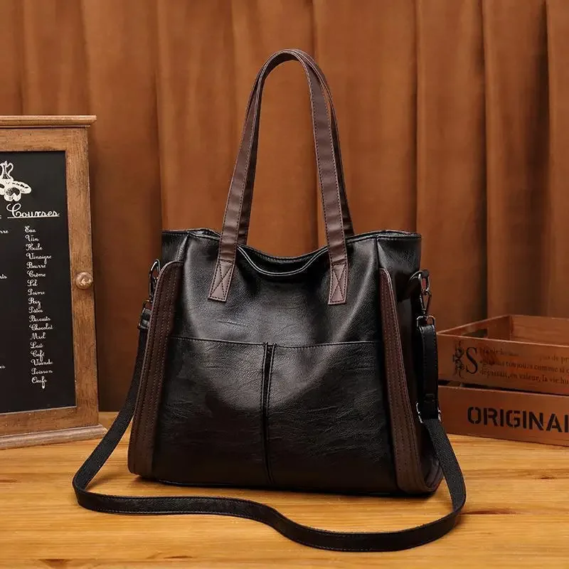 

Large Capacity Handbags Women Soft Leather Shoulder Crossbody Bag Ladies Bags Retro Tote Luxury Handbag and Purse