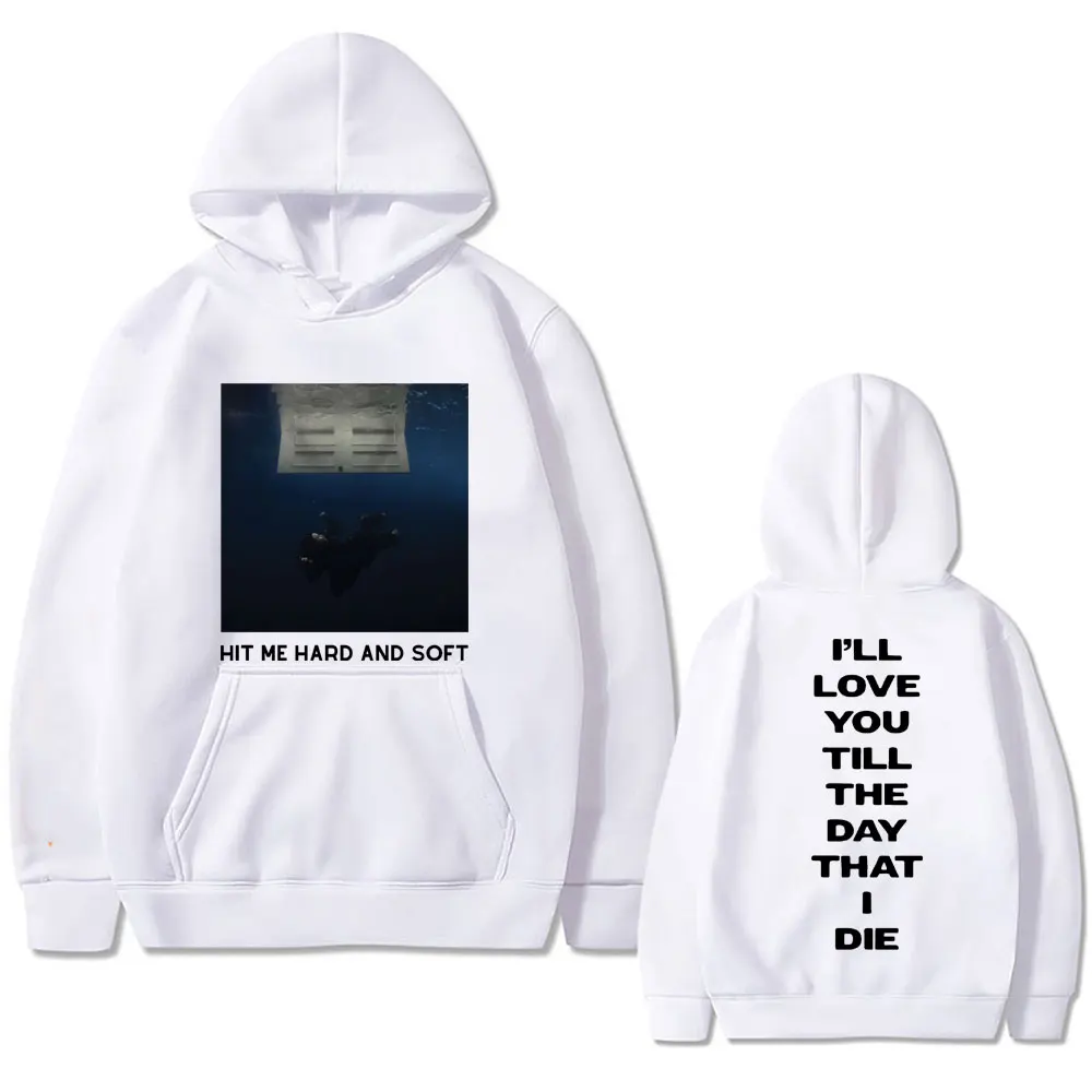 Hit Me Hard and Soft 2024 Tour Graphic Hoodie Men Women Fashion Oversized Sweatshirt Male Casual Hoodies Mens Vintage Streetwear