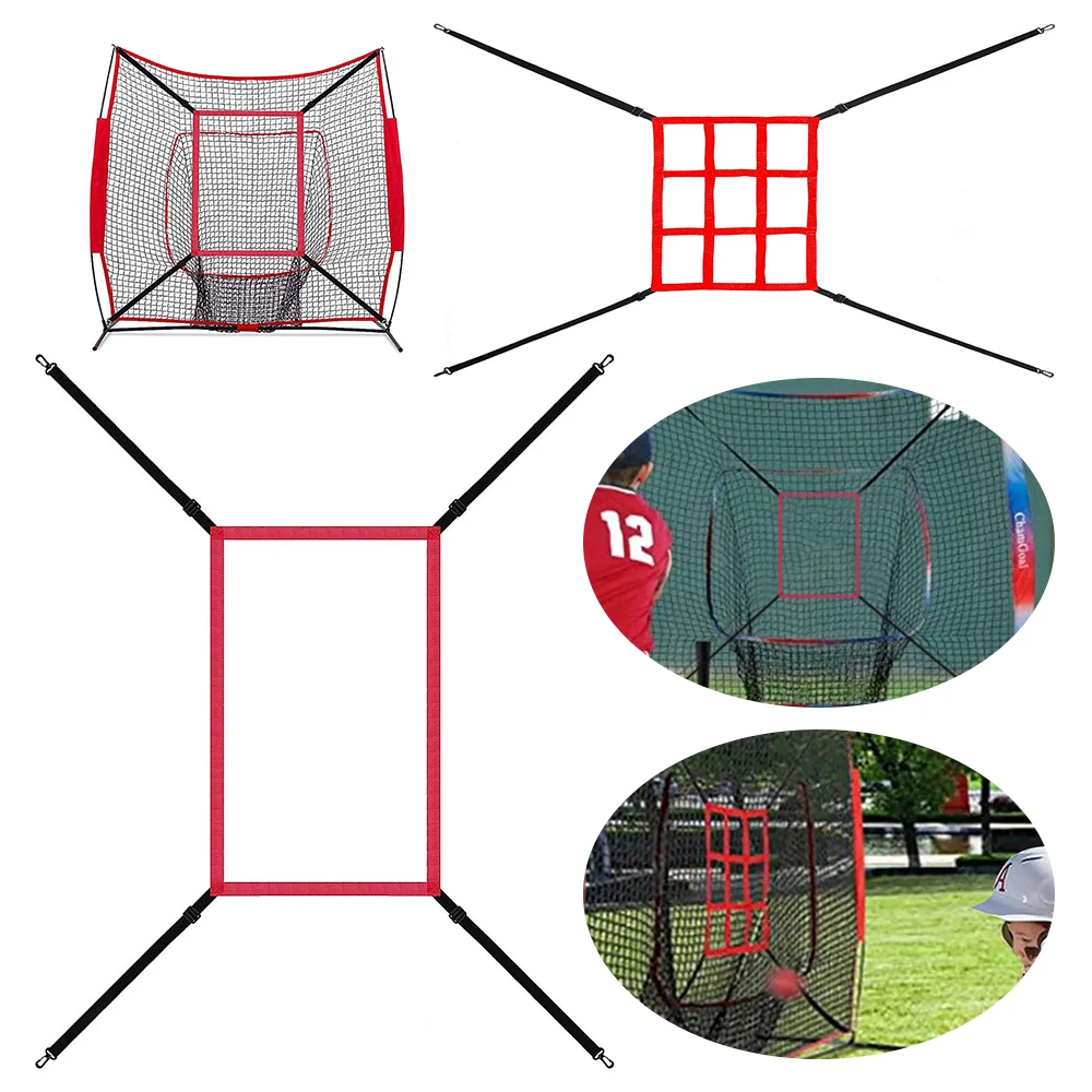 Baseball Practice Net Practice Accuracy Training Throwing Baseball Softball Pitching Target Baseball Pitching Net Training Aids
