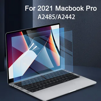 Suitable For Laptop 2021 New Macbook Pro 14 16 A2485 A2442 Anti Blue Light+ HD Tempered Glass Laptop Screen Protector Film Matte 1