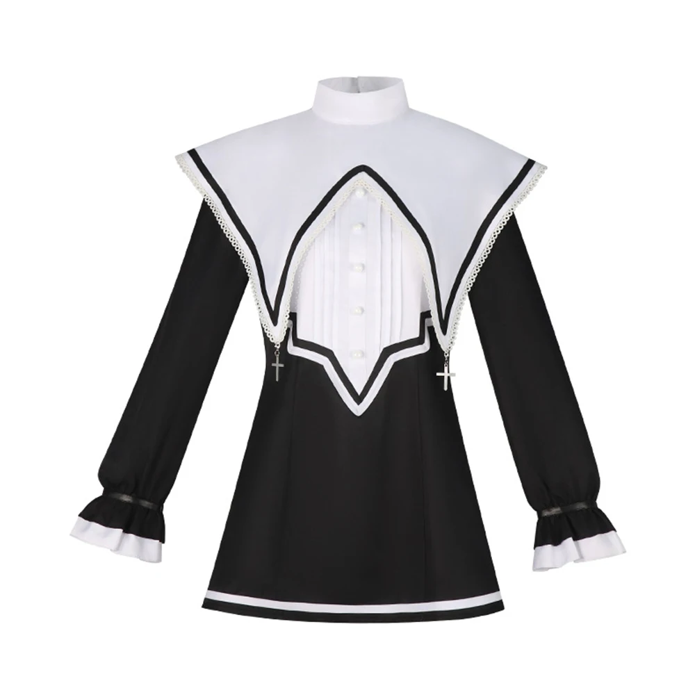 Project Sekai: SHINONOME ENA And AKIYAMA MIZUKI And YOISAKI KANADE And Asahina Mafuyu | Black Nun Habit Costume Cosplay 33 Generic Nun Habit Costume for Cosplay Events