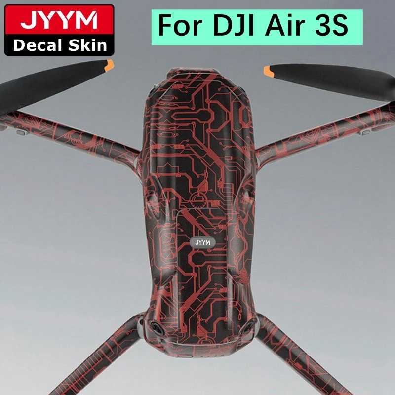 DJI Air 3S용 드론 스티커 데칼 스킨 비닐 랩 필름 긁힘 방지 보호 코트 Air3S