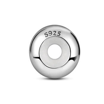 Silicone Stoppers Beads Rubber 925 Silver Spacer Charms Fit Original Pandora Necklace Bracelet DIY Jewelry Making Women