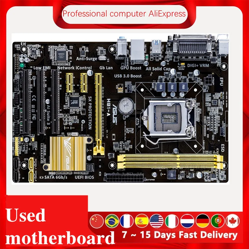 For Asus H81 A Desktop Motherboard H81 LGA 1150 LGA1150 For Core i7 i5