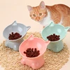 Hot pet high foot bowl Cat cutlery Cat bowl dog bowl anti-upset water bowl Food bowl cat food bowl dog food bowl 2