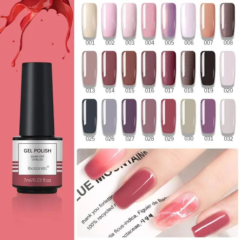 7ml Gel Nail Polish Plastic Bottle Gel Polish Top Soak Off Uv Led Nail