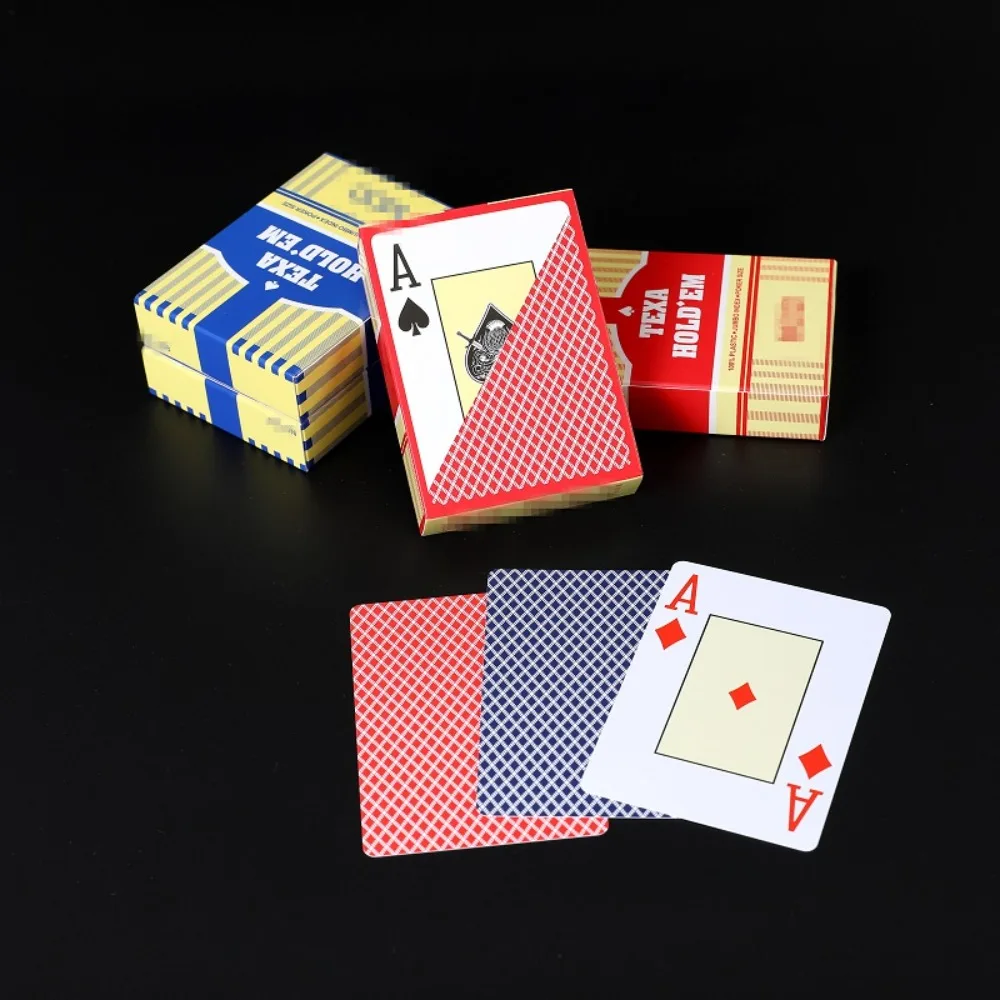 PVC Plastic Playing Card Flexible Scrub Waterproof Poker Club Cards Smooth Large Font Texas Hold'em for All Poker Games playing cards plastic playing cards