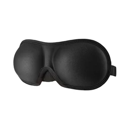 Ultimate Comfort 3D Sleep Mask - Light Blocking & Breathable Night Eyeshade (Black)