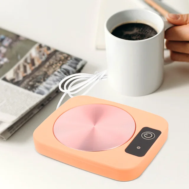 Melegebb Csésze Alátét Kávé Gyanta Elektromos Kúrófal Fűtött Íróasztal Melegítő Intelligens Bögre Gravitáció Érzékelő Szőnyeg Usb Lemez Fűtés - Image 3
