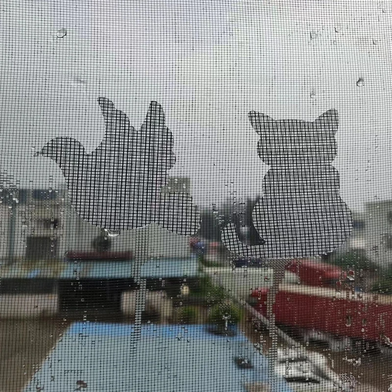 20Pcs 고양이/새 모양 메쉬 수리 지원 Windows 화면 패치에 대한 효과적인 테이프 자체 접착 모기 그물 창 스크린 테이프