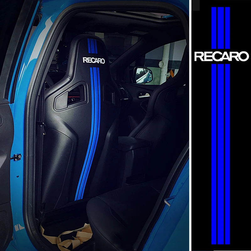 2 stücke Universal Auto Styling Recaro Racing Auto Sitz Aufkleber