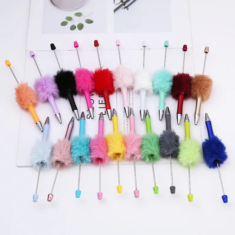 창의적인 봉제 볼펜, DIY 볼펜, 학생 사무 용품 선물, 최신 색상, 40 개