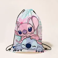 Disney Stitch Drawstring Bag Boys Girls Cartoon Drawstring Backpack Party Gifts Drawstring Bags Birthday Party Decorations 5