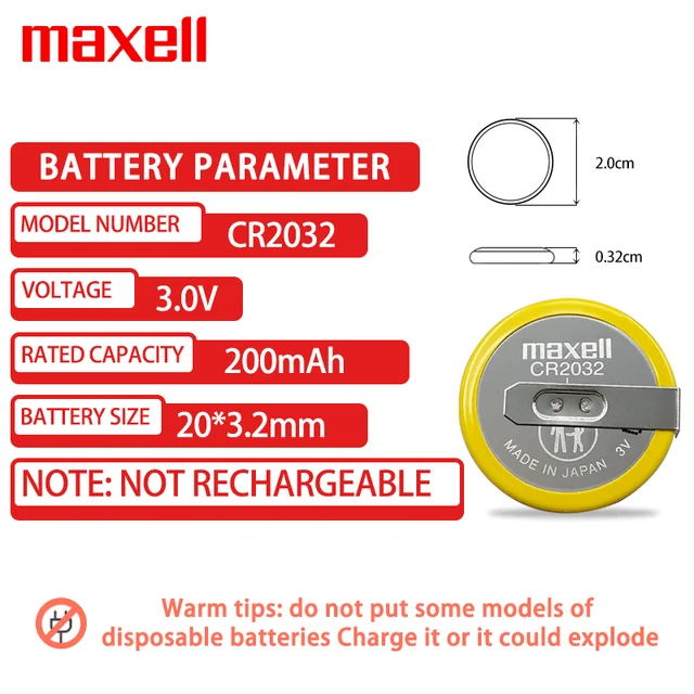 Shop Maxell Baterry Cr2032 H 3v with great discounts and prices