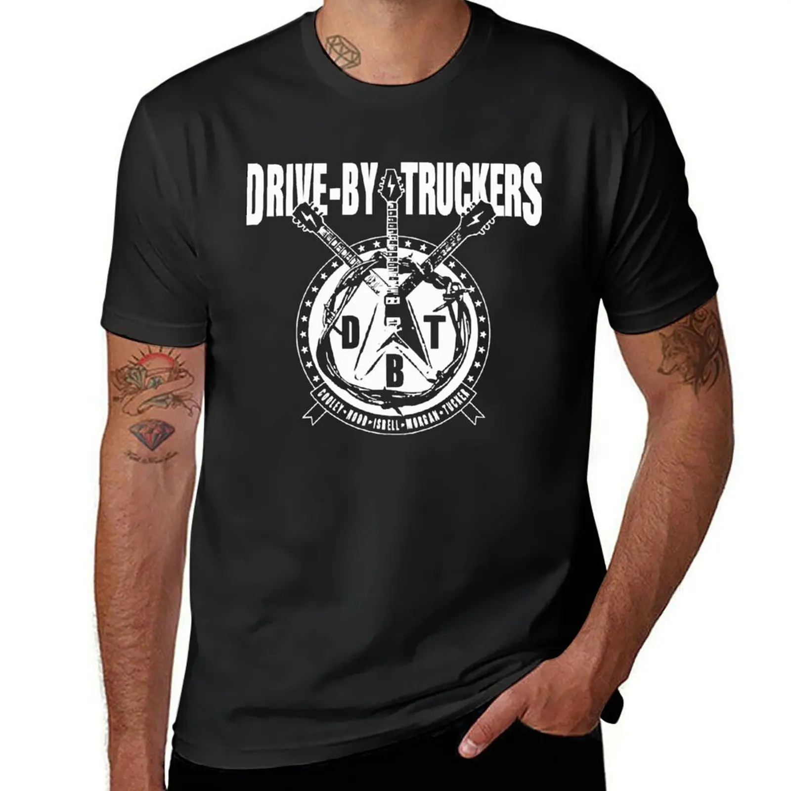 

drive by truckers merch T-Shirt plus size tops quick drying plain white t shirts men