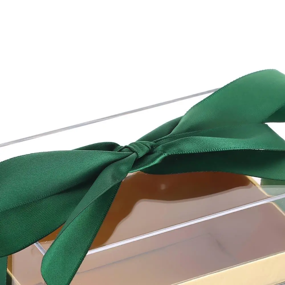 Clear Acrylic Gift Box with Elegant Bow – Transparent Luxury Packaging for Birthday Par... - SKU TCCB1601 - UGI Packaging