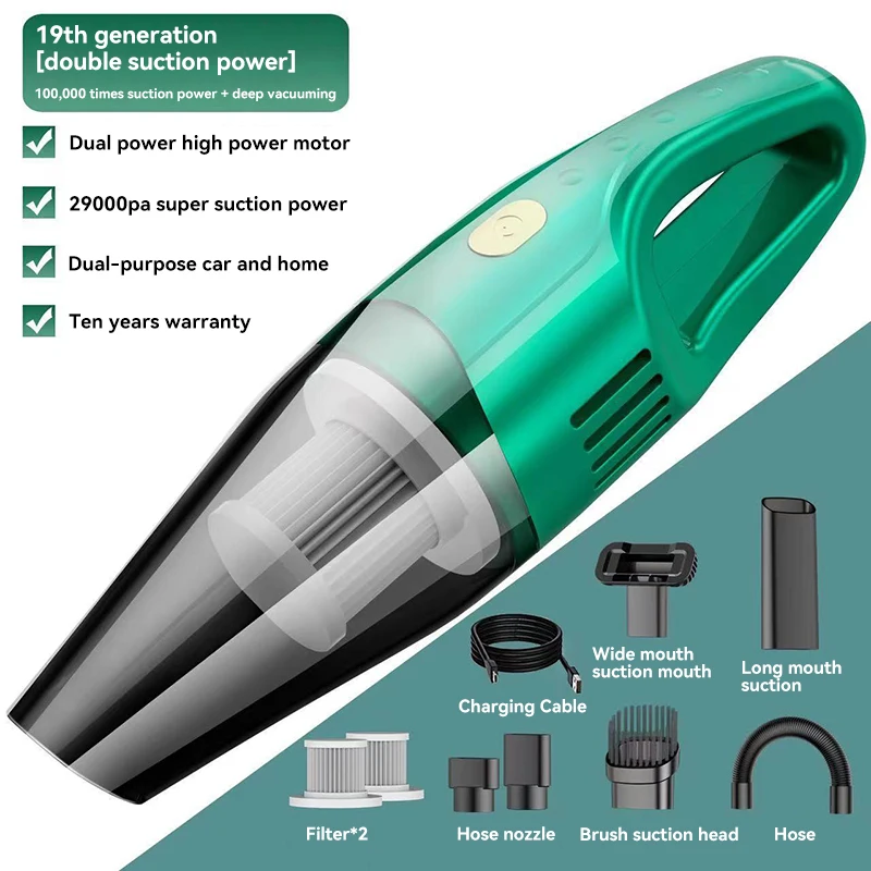 Handheld Wireless Vacuum Cleaner for Car and Home