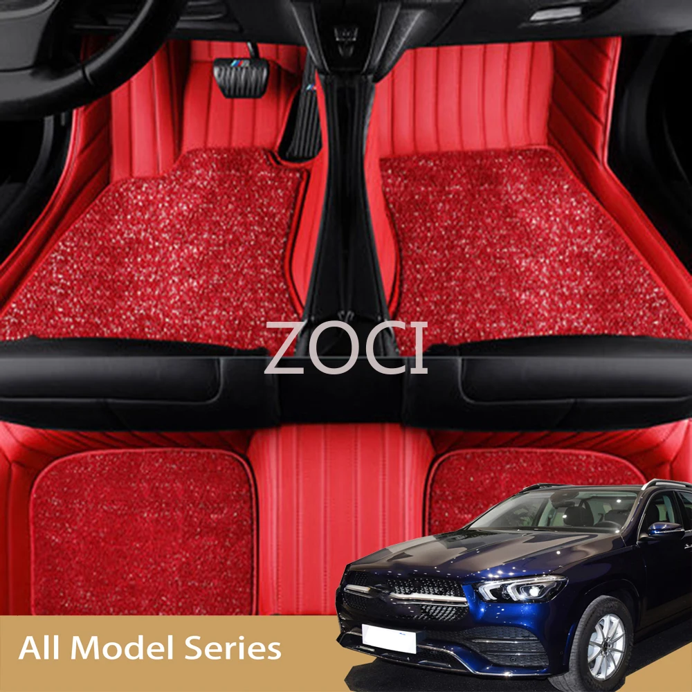 ZOCI For Jeep Compass 2007-2023 년 자동 5D 맞춤형 자동차 바닥 매트 카펫 더블 레이어 코체 액세서리 라이너 블랭킷