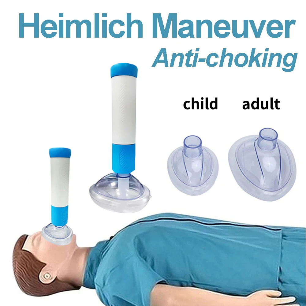 Heimlich Maneuver Anti Choking Rescue Device Anti Asphyxia Face Mask Emergency Home Rescue Adults & Children First Aid Kit 5