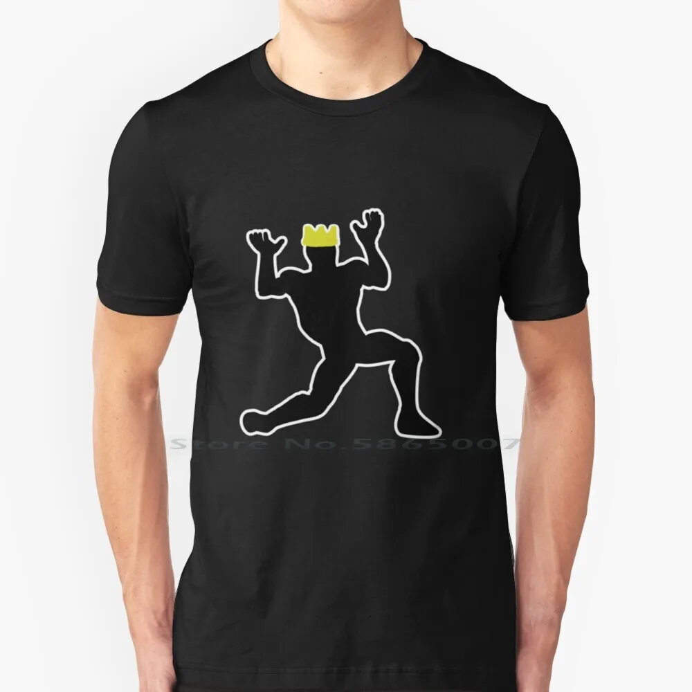 Maglietta Arancione Justice Royale 100% Cotone Arancione Uomo Royale Dance Pubg Battle Meme Funny Crown Silhouette Fornite Fornight