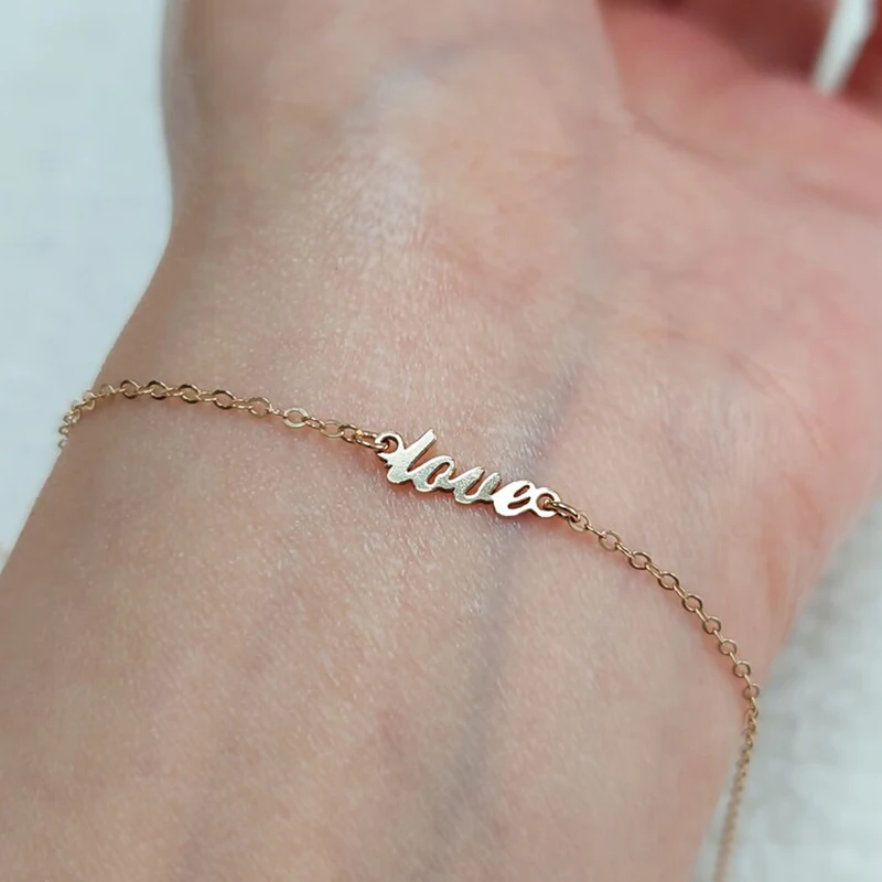 14K Gold Filled Letter Charm Double Hole Connector for Jewelry Making DIY Accessories Charm Hypoallergenic Jewelry Accessory