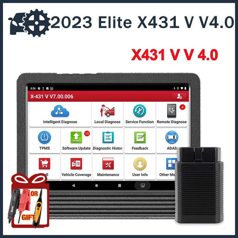

2023 Elite X431 V V4.0 Автомобильные диагностические инструменты полная система Авто OBD OBD2 сканер кодирование ЭБУ 37 + сброс активный Тест Бесплатная доставка