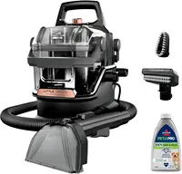 Little Green HydroSteam Multi-Purpose Portable Carpet and Upholstery Cleaner, Car and Auto Detailer, 3618, Black and Cop 1