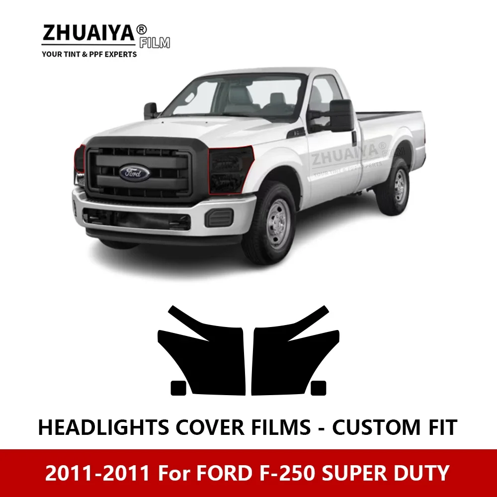 

Для FORD F-250 SUPER DUTY 2011-2011 Автомобильная внешняя фара с защитой от царапин PPF предварительно вырезанная Защитная пленка для ремонта автомобильных наклеек