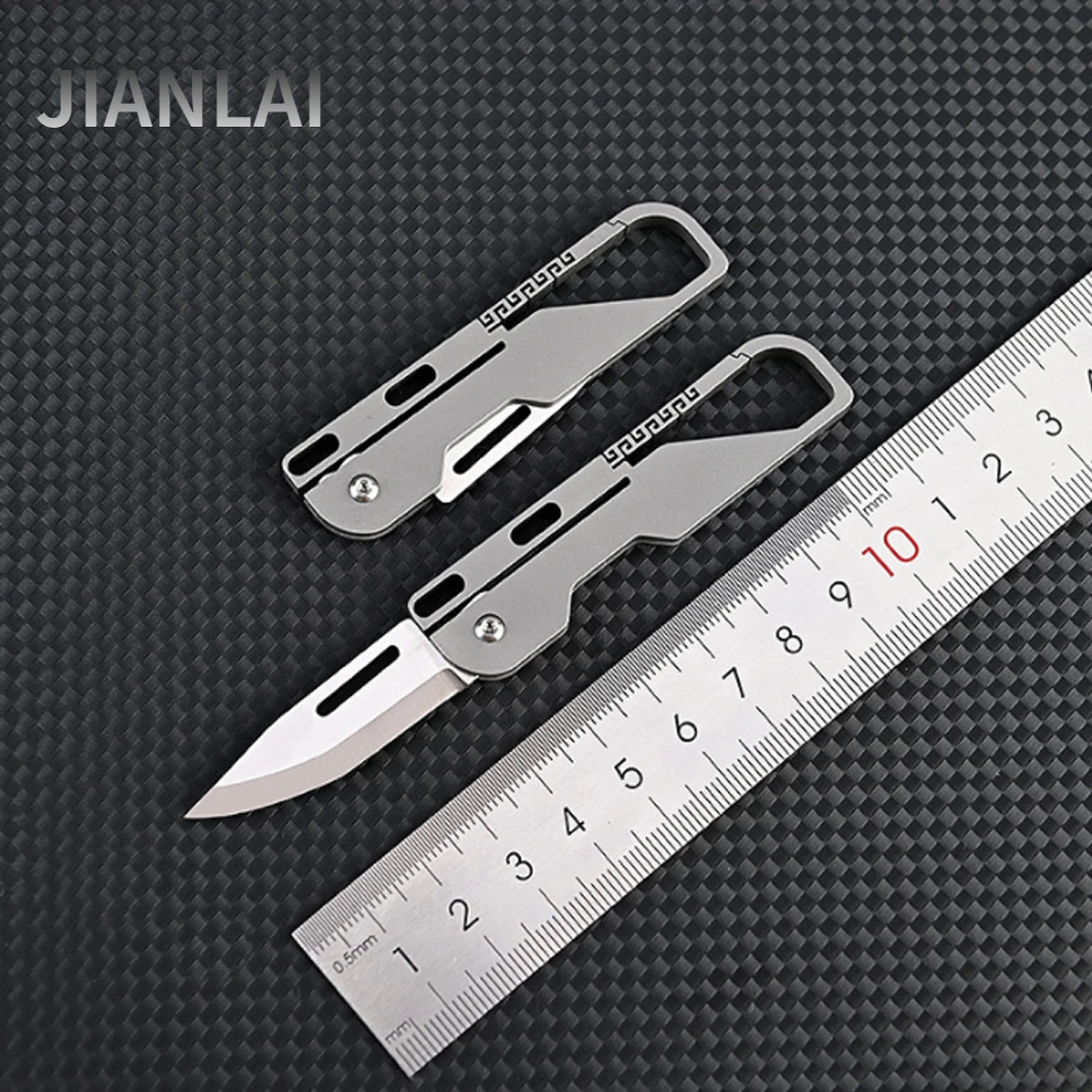 NewTitaniumalloykeychainknifeDemolitionExpressPortableMicro