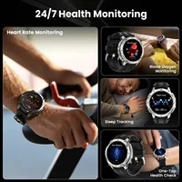 2025 KOSPET Tank T4 Rugged Smart watch 20 MIL-STD Tests Stainless Steel GPS 100M Waterproof 24/7 Health Monitor for Android IOS - Image 4