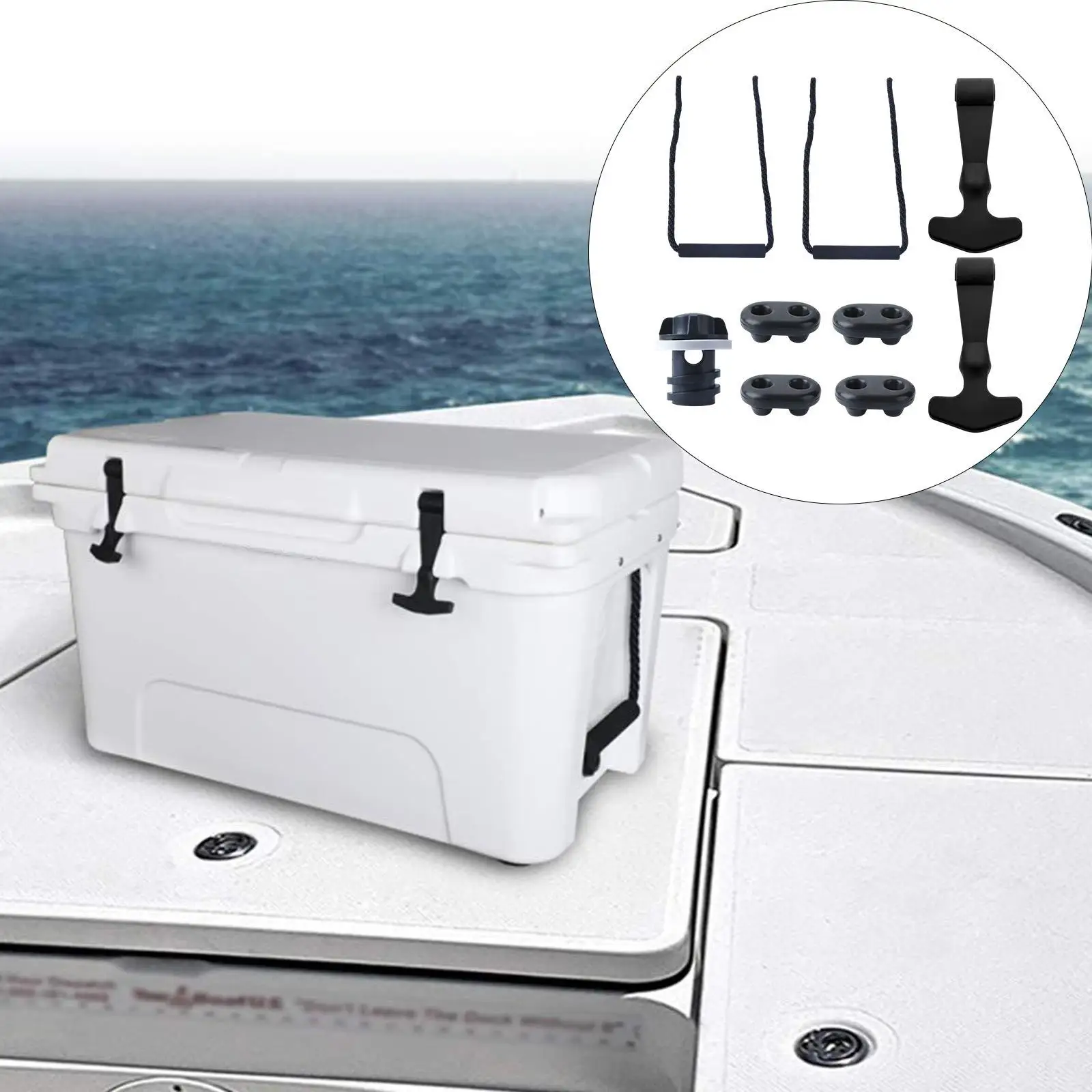 Cooler latches Thermal Box Replacement Handles Cooler Replacement Handles Rope for Beach Outdoor Insulated Box Camping Fishing