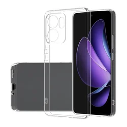 Ultra Thin Transparent TPU Soft Back Cover - Clear Case with Bumper for OPPO Reno13 FS 4G (Clear)