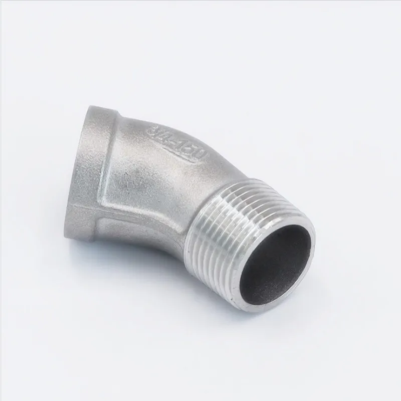 1/4" 3/8" 1/2" 3/4" 1" 1-1/4" 1-1/2" 2" BSP Female To Male 45 Degree Elbow Connector Coupler 304 Stainless Pipe Fitting
