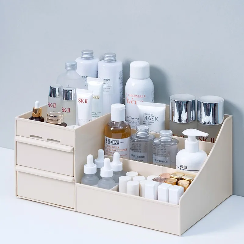 Makeup Organizer for Cosmetic Large Capacity Storage Box Desktop Jewelry Nail Polish Makeup Drawer Container makeup organizer makeup storage box cosmetic storage box storage box