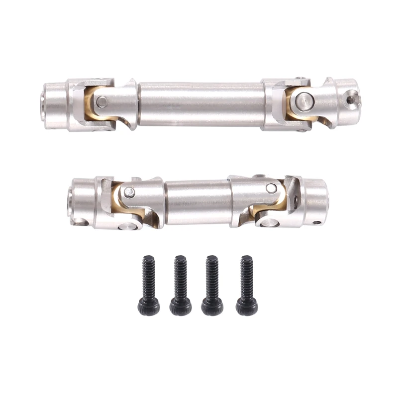 2Pcs Stainless Steel Drive Shaft Driveshaft CVD 9751 For Traxxas TRX4M TRX 4M 1/18 RC Crawler
