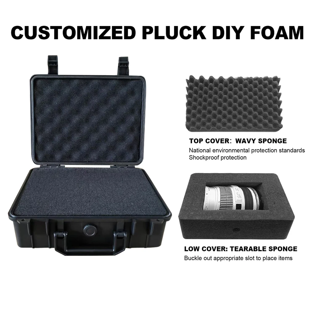 Waterproof Hard Carry Case Bag Tool Case Safety Instrument Equipment Toolbox Storage Organizer