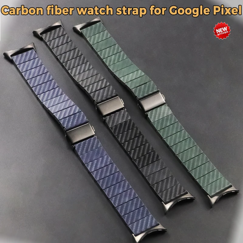 

Ремешок для наручных часов Google Pixel, резиновый ремешок для мужчин и женщин, ремешок для наручных часов из углеродного волокна, ремешок для наручных часов Pixel